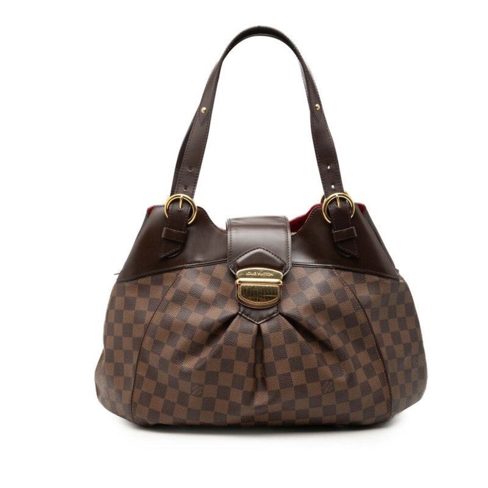Louis Vuitton Damier Ebene Sistina GM Tote Bag Brown